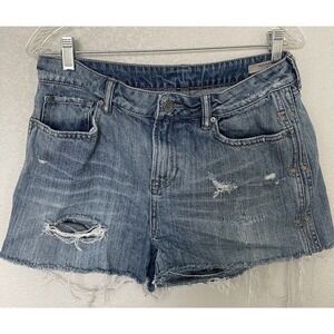 ALLSAINTS Women's Remi Cutoff Denim Shorts Medium Wash Size W29